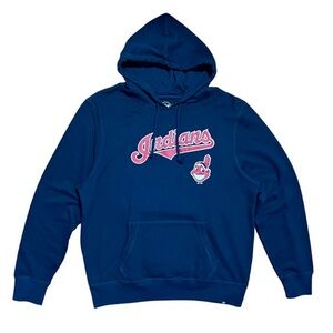 Cleveland Indians Chief Wahoo '47 Brand Vintage Hoodie Sweatshirt, Men's 2XL
